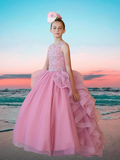 Isla Rose Ruffle Gown – Girls Pageant & Birthday Dress