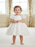 Baby White Flower Girl Dress – Emilia Blossom