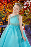 Turquoise One-Shoulder Girls Pageant Dress – Brydealo Couture