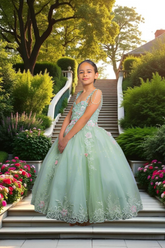Embroidered Pageant Tulle Dress - Rylee Girls Dresses | Princess Collection