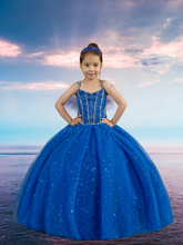Danica Royal Blue Girls Pageant Dress – Princess Collection