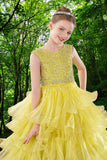 Sienna Radiance Yellow Brydealo Couture Pageant Dress