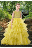 Sienna Radiance Yellow Brydealo Couture Pageant Dress