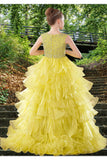 Sienna Radiance Yellow Brydealo Couture Pageant Dress