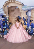 Rosabelle Couture Ruffle Gown - Elegant Pink Pageant & Special Event Dress