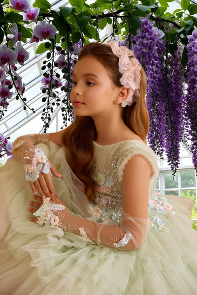 Pentelei Couture Gardenia Bloom Girls’ Gown