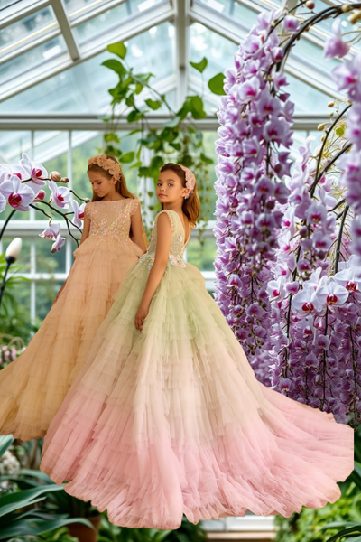 Pentelei Couture Gardenia Bloom Girls’ Gown