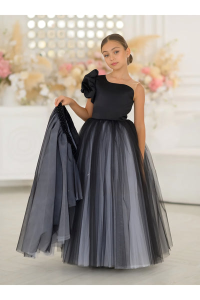 Serena Dress - Luxurious Handmade Couture Gown for Girls