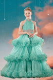 Mariana Turquoise Girls Pageant Dress - Brydealo Couture