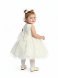 Elara Pearl Lace Christening Dress 6–24M
