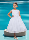 Juliette Belle Dress – Puff Sleeve Communion Gown