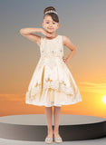 Alina Gold Satin Party Dress for Girls – Special Occasion