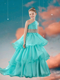 Turquoise Pageant Dress – Brydealo Couture Gown