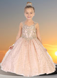 Stunning Misha Sequin Lace Embroidered Pageant Gown for Girls