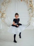 Tinsley Black Sequin & White Tulle Party Dress – Pageant & Birthday