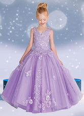 Alina Bloom Gown – Lilac Pageant & Communion Dress