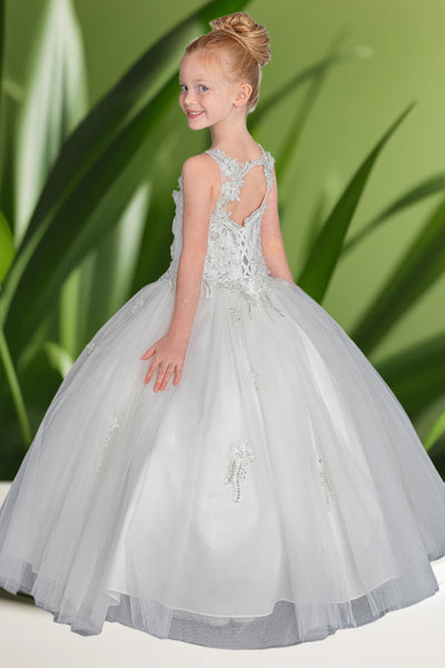 Briella Dream Gown – Blue or White Ball Gown for Girls