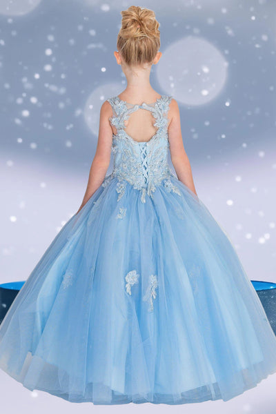 Briella Dream Gown – Blue or White Ball Gown for Girls