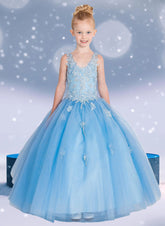 Briella Dream Gown – Blue or White Ball Gown for Girls