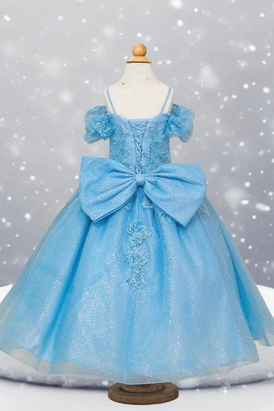 Rosalyn Blush Sparkle Gown – Girls' Birthday Dress