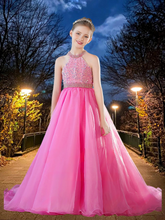 Hot Pink Brydealo Couture Girls Pageant Dress