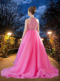 Hot Pink Brydealo Couture Girls Pageant Dress