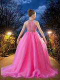 Hot Pink Brydealo Couture Girls Pageant Dress