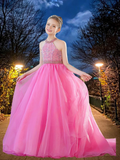 Hot Pink Brydealo Couture Girls Pageant Dress