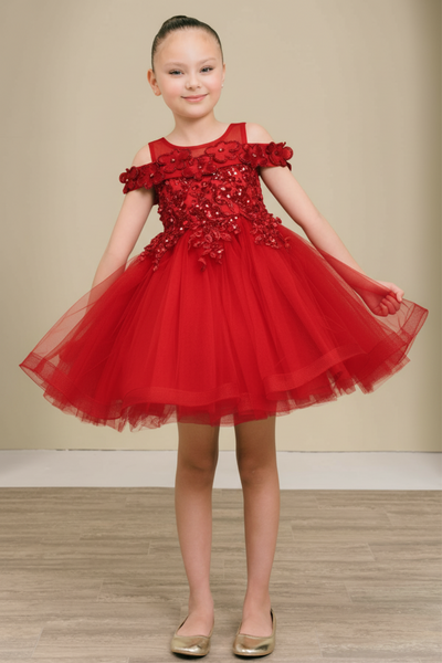 Elena Petal Girls Pageant Party Dress