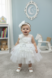 Baby 3D Floral Lace Dress for Special Occasion
