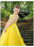 Elowen Sunshine Gown | Brydealo Couture Pageant Dress
