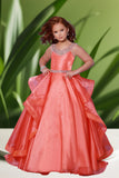 Gianna Sunset Gown – Coral Pageant & Special Occasion Dress