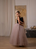 Zaria Gown – Velvet & Tulle Ball Gown for Girls | Special Occasion Dress