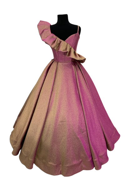 Luxury Lilac Flower Girl Pageant Gown | Couture Ballgown