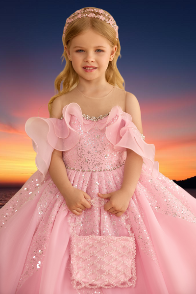 Aveline Stardust Gown | Pentelei Couture Girls Dress