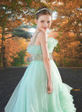 Tiffany Ruffle Ball Gown - Brydealo Couture Pageant Dress