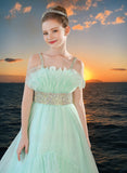 Tiffany Ruffle Ball Gown - Brydealo Couture Pageant Dress