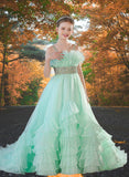 Tiffany Ruffle Ball Gown - Brydealo Couture Pageant Dress