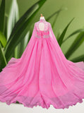 Hot Pink Girls Pageant Dress - Brydealo Couture Gown