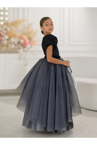 Serena Dress - Luxurious Handmade Couture Gown for Girls