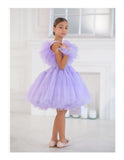 Paislee Couture Dress - Handmade Luxury with Tulle & Feathers