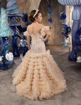 Savanna Couture Gown - Custom Elegant Red Carpet Dress for Girls