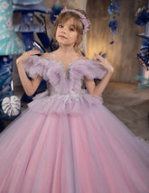 Seraphina Couture Gown - Custom Luxury Dress for Girls' Special Events