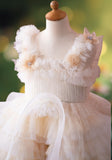 Elowen Ivory Haute Couture Ruffle Girls Pageant Dress – Brydealo Couture