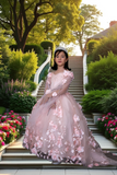 Elegant Flower Girl Dress with 3D Floral Design | Princess Collection