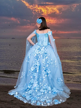 Elegant Flower Girl Dress with 3D Floral Design | Princess Collection