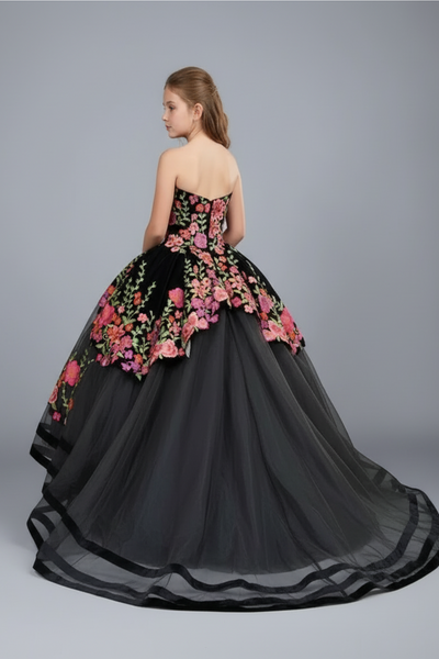 Sienna Floral Pageant Gown for Girls