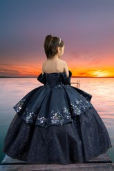 Layla Midnight Sparkle Pageant Gown for Girls