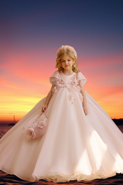 Amelina Rose | Pentelei Couture Flower Girl & Communion Dress