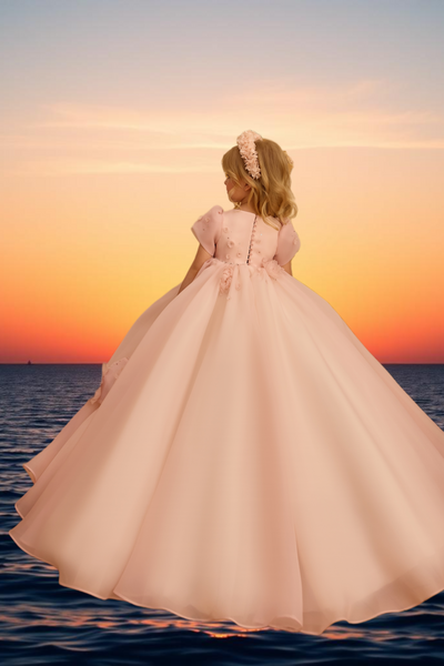 Amelina Rose | Pentelei Couture Flower Girl & Communion Dress